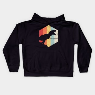 Retro 70s T-Rex Kids Hoodie